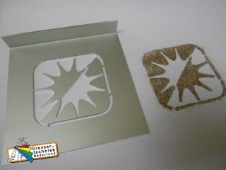 Aluminium spuitsjabloon voor bv gebak vormen